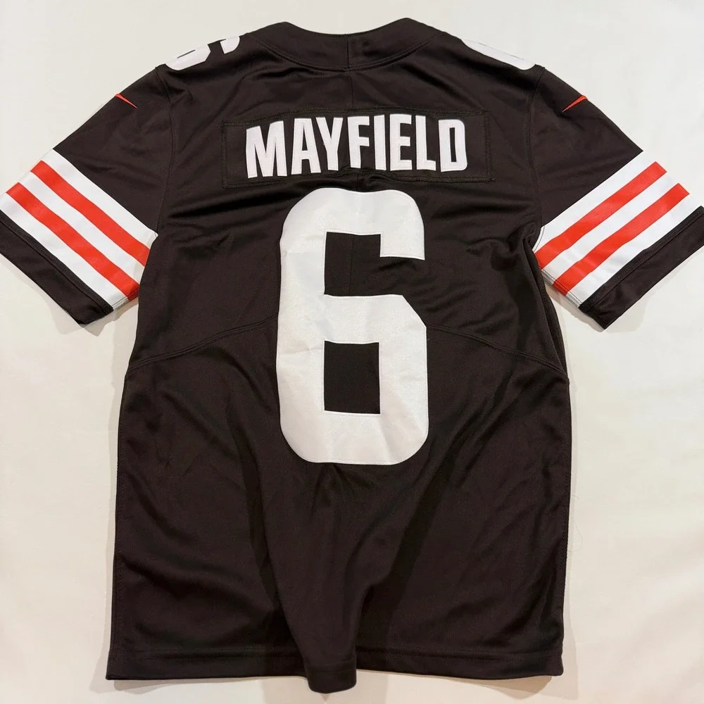 Nike Cleveland Browns Baker Mayfield Jersey Mens Small Brown Good NFL Football 6